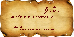 Jurányi Donatella névjegykártya
